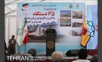 مراسم بهره برداری از 65 دستگاه واگن و لکوموتیو برقی مترو تهران و حومه 7