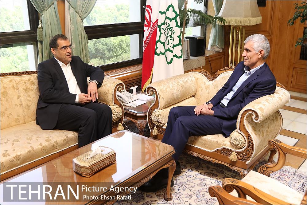 دیدار وزیر بهداشت، درمان و آموزش پزشکی با مهندس افشانی شهردار تهران 3