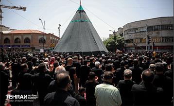 خیمه سوزان ظهر عاشورا در چهار راه گلوبندک  16