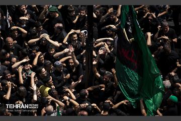 خیمه سوزان ظهر عاشورا در چهارراه گلوبندگ 4