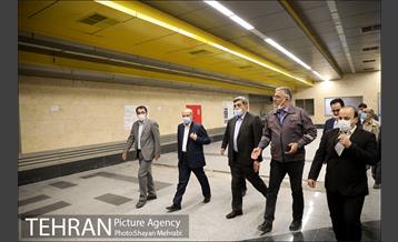 بازدید شهردار تهران از خط 6 مترو تهران 13