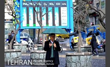 بارش باران در تهران 12