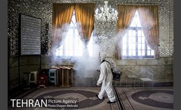 عملیات ضدعفونی امامزاده صالح(ع) 7