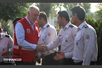 بازدید استاندار تهران از مرکز آموزش آتش‌نشانی شهرداری تهران 3