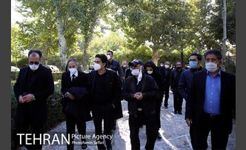 مراسم خاکسپاری پیکر محمدرضا شجریان در توس 1