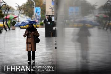 بارش باران پاییزی در تهران 24