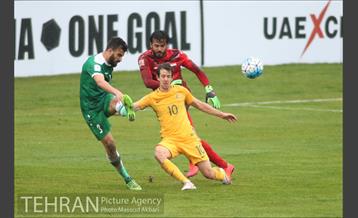دیدار دو تیم فوتبال عراق و استرالیا