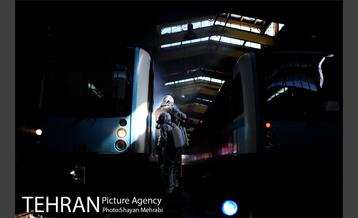 عملیات ضدعفونی کردن مترو تهران 3