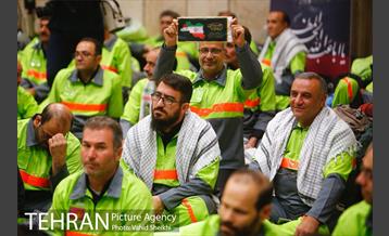 مراسم اعزام کاروان خادم الحسین (ع) شهرداری تهران به عتبات عالیات با حضور شهردار تهران 39