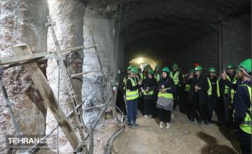 بازدید دانشجویان از پروژه ایستگاه مترو تختی 28