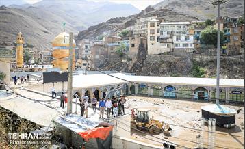 آغاز عملیات ساماندهی منطقه امامزاده داوود(ع) پس از سیلاب 5