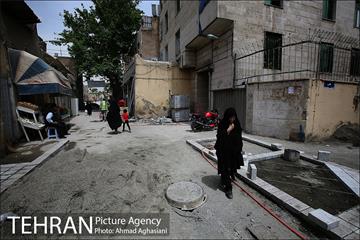 سنگ فرش شدن محله امام زاده یحیی 6