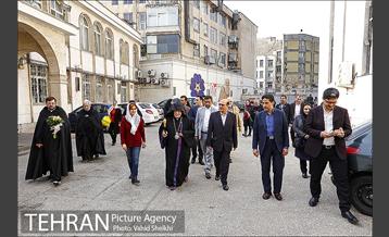 دیدار شهردار منطقه شش از کلیسای سرکیس مقدس