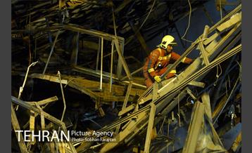 امداد رسانی شبانه در حادثه پلاسکو -2 3