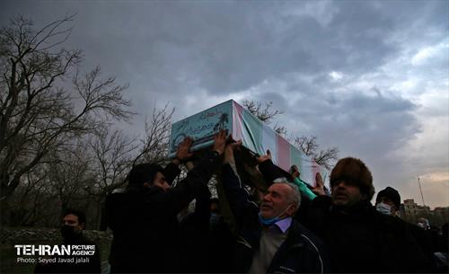 مراسم تشییع دو شهید گمنام در منطقه 22