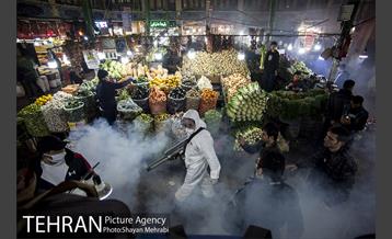 ضدعفونی و پاکسازی بازار تجریش 36