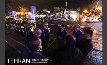 بازدید شبانه مدیران شهری از رود دره ها، مسیل ها و پروژه زیرگذر گیشا 2