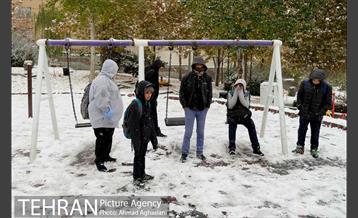 بارش نخستین برف پاییزی تهران 25