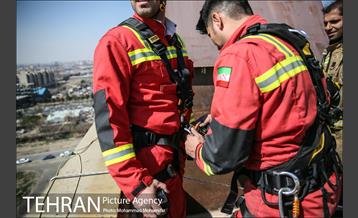 مانور عملیاتی آتشنشانان جنوب تهران 27