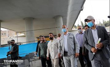 بازدید شهردار تهران از پروژه بزرگراه شهید بروجردی 5