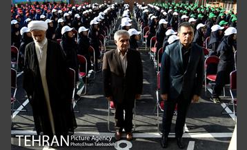 نواختن زنگ آغاز سال تحصیلی توسط دکتر حسن رباطی 4