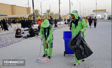 خدمات نیروهای پاکبان شهر تهران در اربعین حسینی 41