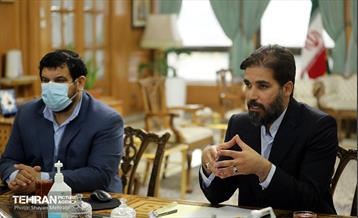 دیدار شهردار تهران با شهردار و نماینده آبادان 2