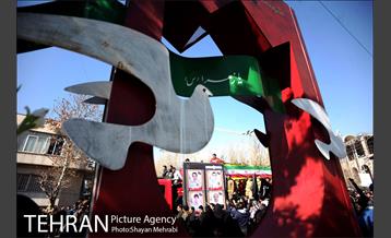 تشییع شهدای آتش نشان با حضور مردم  1