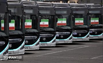 آیین بهره‌برداری از ۲۰۱ دستگاه اتوبوس برقی 47