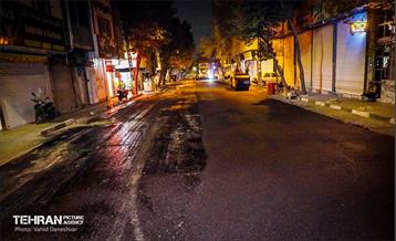 طرح خدمت؛ عملیات تراش و روکش آسفالت منطقه 17