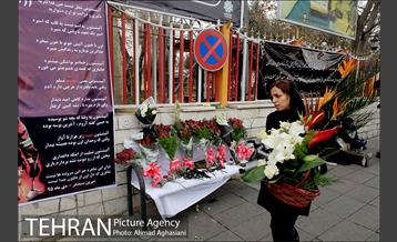 ادای احترام تهرانی ها به شهدای آتش نشان پلاسکو 10