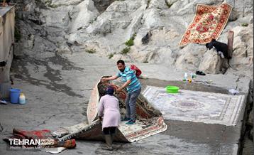 قالیشویی سنتی در چشمه علی 5