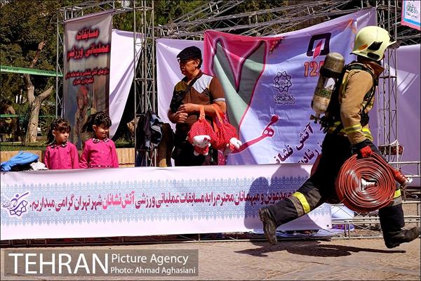 مسابقات عملیاتی ورزشی آتش نشانان تهران 8