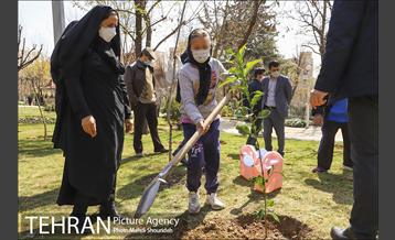 مراسم روز درختکاری در منطقه 7