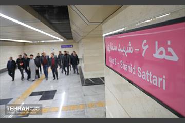 تست گرم بخش میانی خط ۶ مترو تهران 12