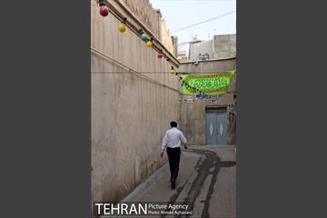 آذین بندی محله عودلاجان برای جشن نیمه شعبان 14