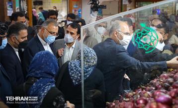بازدید شهردار تهران از فروشگاه شهروند و میادین میوه تره بار 8
