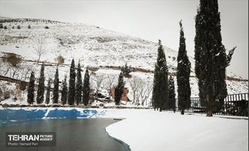 روز برفی در آبشار تهران 37