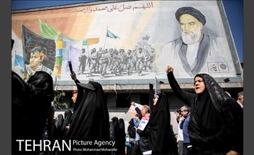 راهپیمایی مردم تهران بعد از نماز جمعه 18