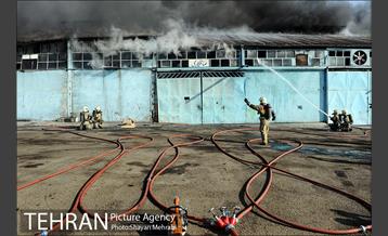 مانور آتش نشانی در شرکت اتوبوسرانی 8