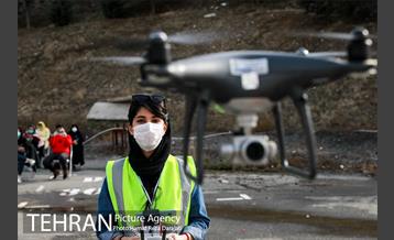 پروازدسته جمعی  پهپادها در برج میلاد تهران 12