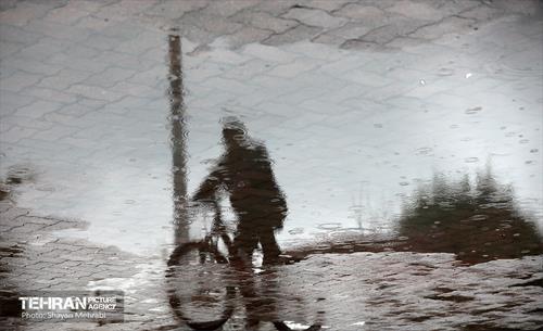 بارش باران زمستانی در تهران 9