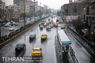 بارش باران پاییزی در تهران- 2
