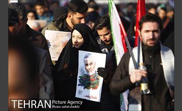 تشییع پیکر سپهبد قاسم سلیمانی و شهدای مقاومت در تهران  2