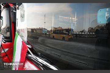 مراسم اختصاص ۳۳۴ دستگاه اتوبوس ویژه انتخابات 18