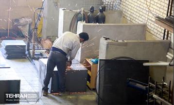 مراحل ساخت المان های نمایشگاه نشان عاشقی