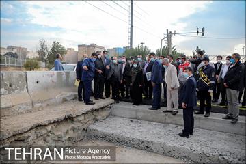 بازدید شهردار تهران از پروژه کانال شماره یک بزرگراه آزادگان 17