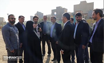 بازدید مدیران شهری از پروژه باغ راه حضرت فاطمه(س) 6