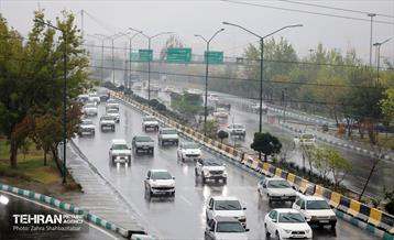 بارش باران پاییزی در تهران 17