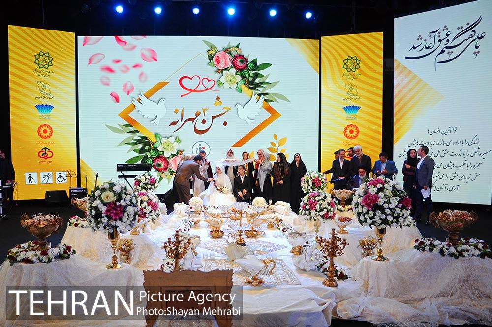 مراسم ازدواج زوج های معلول با حضور شهردار تهران 4